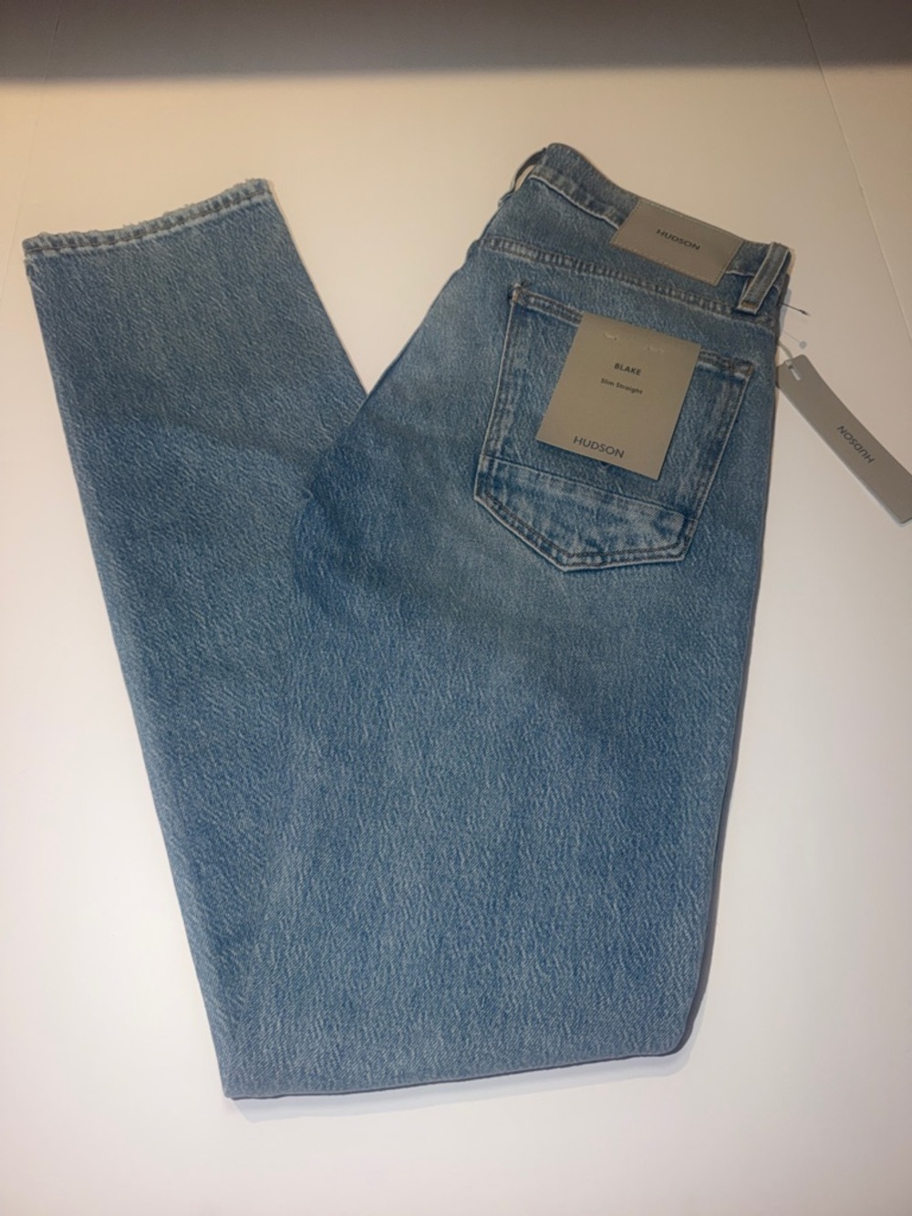 Hudson Jeans Men’s Light Blue Slim Straight Jeans 29x33